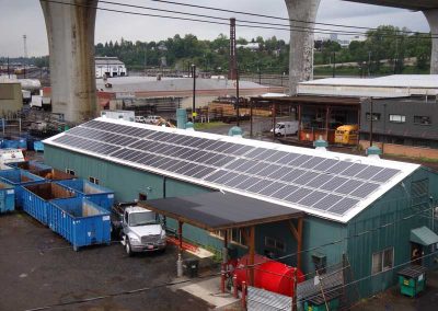 Cloudburst Recycling -Grease Trap cleaning & oil recycling Solar Panels on Facility Portland OR